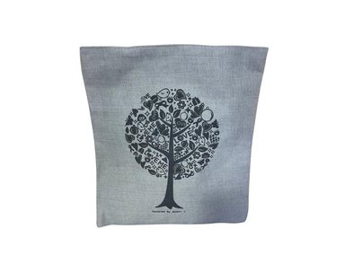 BOLSA LONA GRUESA GRIS CLARO