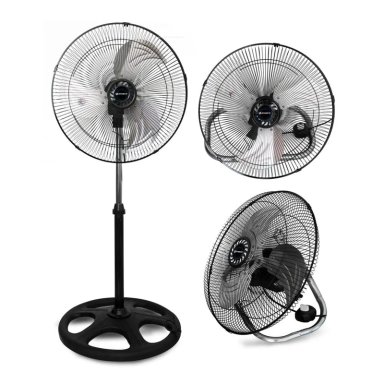 VENTILADOR 20' FSM2060 IMACO 3 EN 1 PEDESTAL MESA Y PARED NEGRO