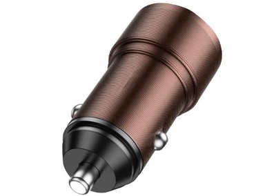 CARGADOR DE CARRO 45W BYZ DE METAL CAFÉ IP15