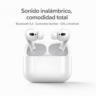 AUDÍFONOS INALAMBRICOS INPODS 13 BLANCO - 4