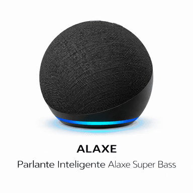 PARLANTE INTELIGENTE ALAXE BLUETOOTH CON COMANDO DE VOZ AZUL - 2