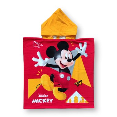 TOALLA INFANTIL DE MICROFIBRA CON CAPUCHA TIPO PONCHO PARA NIÑOS