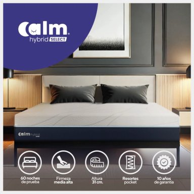 COLCHÓN HYBRID SELECT DE MEMORY FOAM 1.5 PLAZAS - 1