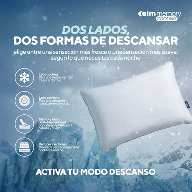 PACK COLCHÓN LITE DE MEMORY FOAM 1 PLZ + 1 ALMOHADA CALM MEMORY COOLING - 10