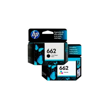 PACK CARTUCHO TINTAS HP NEGRO N°662 CZ103AL - CZ104AL