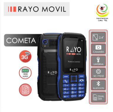 CELULAR BASICO RAYO COMETA 3G
