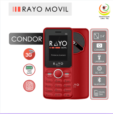 CELULAR BASICO RAYO CONDOR 3G