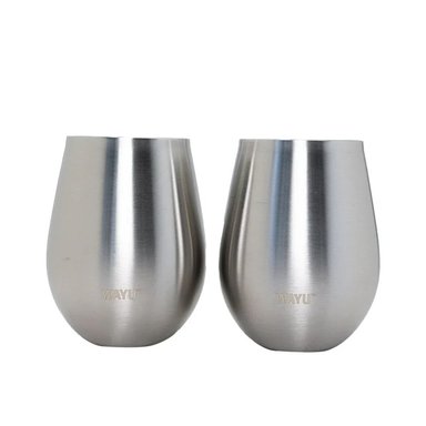 SET 2 VASOS COCKTAIL METALICOS WAYU 500 ML