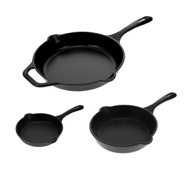 COMBO DE 3 SARTENES DE HIERRO FUNDIDO VICTORIA