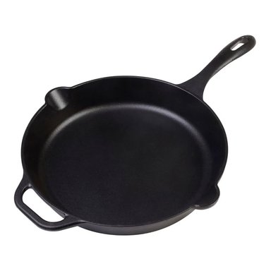 SARTEN DE HIERRO FUNDIDO VICTORIA 30 CM DE DIAMETRO CURADO