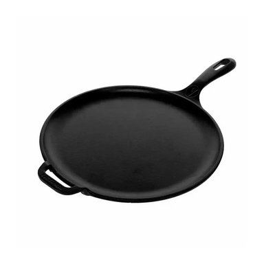 SARTEN PLANCHA COMAL PARA PIZZA Y PANCAKES VICTORIA 30 CM DE HIERRO FUNDIDO
