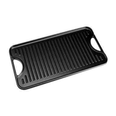 PLANCHA ASADORA CURADA REVERSIBLE RECTANGULAR VICTORIA 47 X 25 CM DE HIERRO FUNDIDO