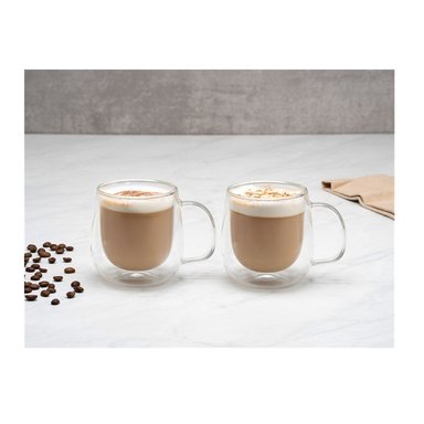 JUEGO DE 2 TAZAS TRAMONTINA PARA TÉ Y CAPUCCINO 300 ML