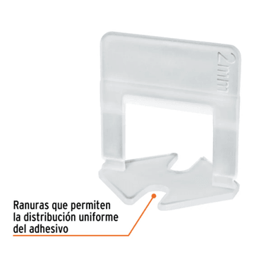 CUÑAS DE NIVELACIÓN DE PORCELANATOS Y MAYÓLICAS + SEPARADORES ANCLAS TRANSPARENTES - 2