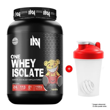 PROTEÍNA INN ONE WHEY ISOLATE 1.1KG VAINILLA + SHAKER