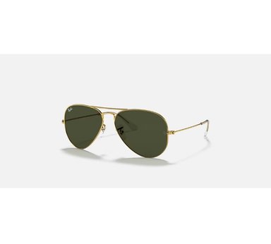 LENTES DE SOL AVIADOR CLASSIC RB3025 ORO PULIDO NEGRO/VERDE