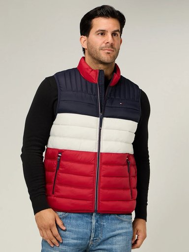 CHALECO  TOMMY HILFIGER  ACOLCHADO LIGERO Y PLEGABLE PARA HOMBRE REGULAR FIT - 1