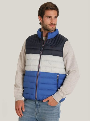 CHALECO TOMMY HILFIGER ACOLCHADO LIGERO Y PLEGABLE PARA HOMBRE AZUL REGULAR FIT - 1