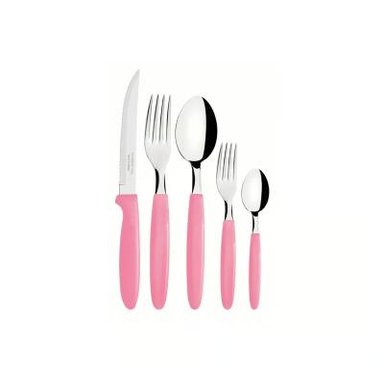 JUEGO DE CUBIERTOS X30 PZAS IPANEMA ROSADO 10390012