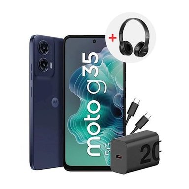 CELULAR MOTOROLA G35 4 RAM 256GB NEGRO + REGALO - 1