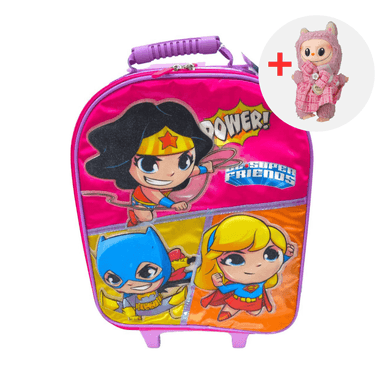 MOCHILA ESCOLAR DC SUPER FRIENDS + LABUBU
