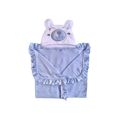 COLCHA OSO CORONA DELGADO CELESTE