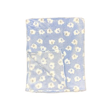 MANTA PELUCHE ESTAMPADO CELESTE