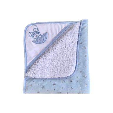 COLCHA ESTRELLA BÁSICA CELESTE