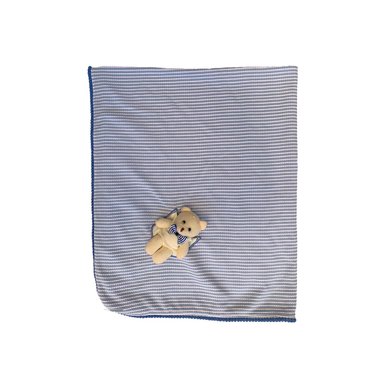 MANTA POPCORN OSITO DOBLE AZUL