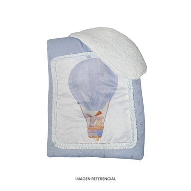 MANTA BABY OSITO PELUCHE CELESTE