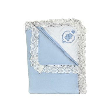 COLCHA ENCANTO DELGADO CELESTE