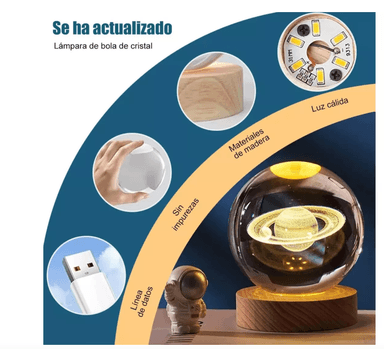 ADORNO LAMPARA  ESFERA 3D CONTIGO SIEMPRE SAN VALENTÍN  - LUZ CÁLIDA - 2