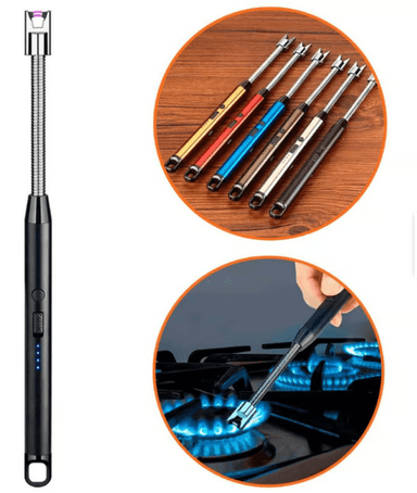 ENCENDEDOR ELÉCTRICO DE COCINA RECARGABLE USB - DORADO