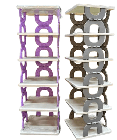ORGANIZADOR DE DORMITORIO ZAPATERA PLEGABLE 6 NIVELES LILA