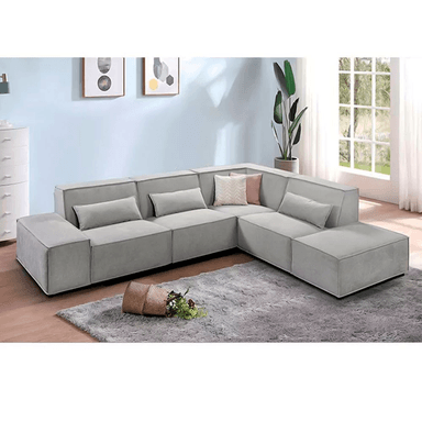 SECCIONAL MODELO MODELO BOREAL COLOR GRIS + COJINES DE REGALO