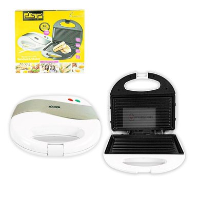 MINI PARRILLERA ELECTRICA DSP KC1159 BLANCA