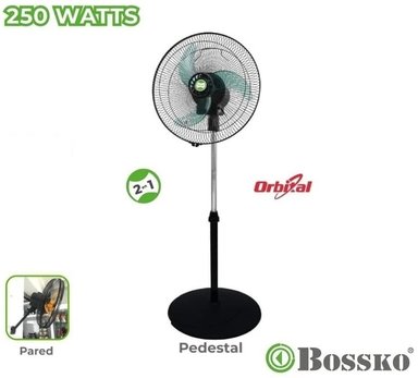 VENTILADOR BOSSKO ORBITAL 2 EN 1 DE 16' BK-8223VO VERDE