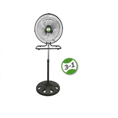 VENTILADOR  BOSSKO 12'   3 EN 1, BK-8312VP/NG REJILLA NEGRA