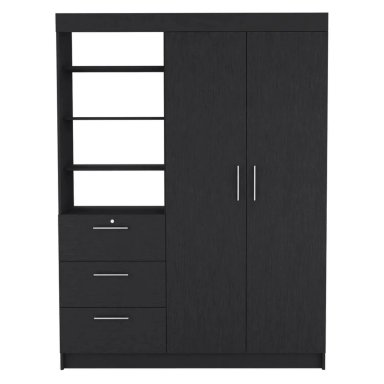 ROPERO 201 CM NEGRO INNOVACIONES LUMIK - 2