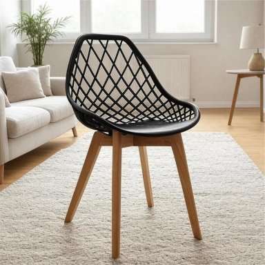 SILLA DE DISEÑO TURIA NEGRO INNOVACIONES LUMIK