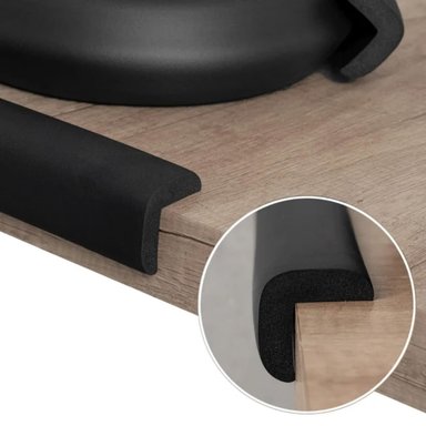 SET PROTECTOR DE ESQUINAS ANTIGOLPE PARA BEBES NEGRO - 3