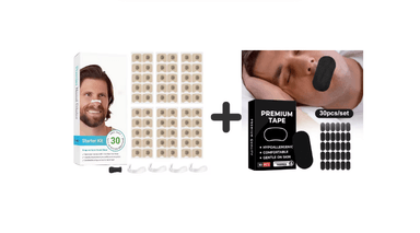 BRTH KIT CINTA BUCAL Y DILATADOR NASAL  MEJORA TU SUEÑO Y RESPIRACIÓN NOCTURNA