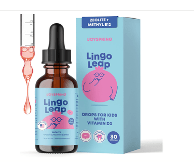 JOYSPRING LINGOLEAP 30 ML: APOYO DEL HABLA Y LENGUAJE INFANTIL (3+), ZEOLITA + B12 METILADA + D3 | SIN GLUTEN | TESTADO 3ROS!
