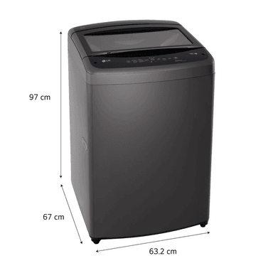 LAVADORA LG 19 KG SUPERIOR TURBO DRUM NEGRO WT19BVTB + PLANCHA A VAPOR OSTER 1200 W GCSTBS3802 - 3