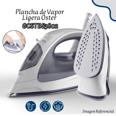 LAVADORA LG 19 KG SUPERIOR TURBO DRUM NEGRO WT19BVTB + PLANCHA A VAPOR OSTER 1200 W GCSTBS3802 - 4