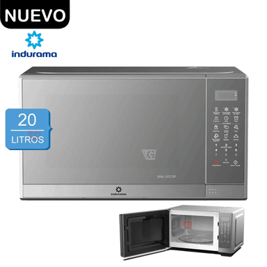 MICROONDAS INDURAMA 20 LTS ESPEJADO GRIS MWI-20TCRP + EXTRACTOR DE JUGOS INDURAMA 1.1LTS EI-CR - 2