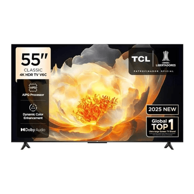 TELEVISOR TCL 55 PULGADAS 4K HDR GOOGLE TV 55V6C + ANTENA DIGITAL + PARLANTE EWTTO EW-P110BA IPX6 - 2