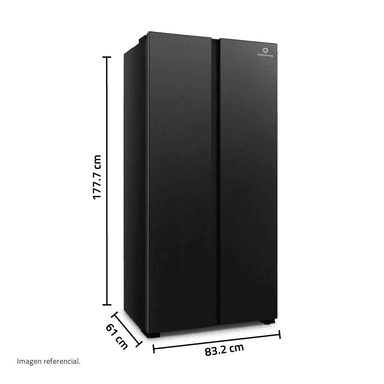 REFRIGERADORA INDURAMA 428 LITROS NO FROST SIDE BY SIDE NEGRO RI-769N (NUEVO MODELO) - 2