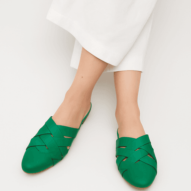 ZAPATOS MULES MUJER MISSHUS HILDA VERDE - 1