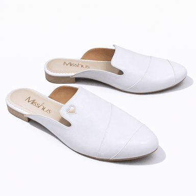ZAPATOS MULES MUJER MISSHUS IRIS BLANCO - 3